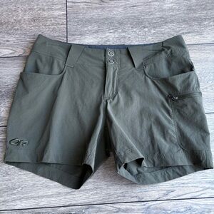 Outdoor Research Olive Green Ferrosi Summit 5” Nylon Hiking Shorts Sz 2